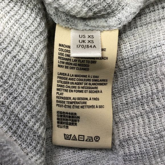 Anthropologie Maeve Women Cowl Neck Tunic Sweater Size Extra Small Gray M125 -27 - Picture 7 of 15